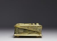 ERHARD & SÖHNE - Brass box with Egyptian motifs, circa 1920-30.