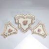 Set of 3 porcelain 'coupes de table' decorated with cherubs