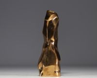 Michel JAUBERT (XX) - Vase sculpture en bronze, signé, vers 1970.