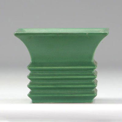 VILLEROY & BOCH Septfontaines, green earthenware vase