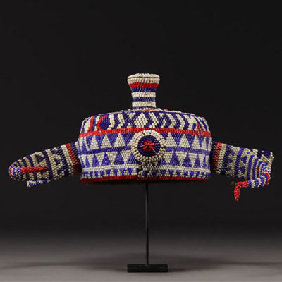 Pende beaded headdress - Rep. Dem.Congo